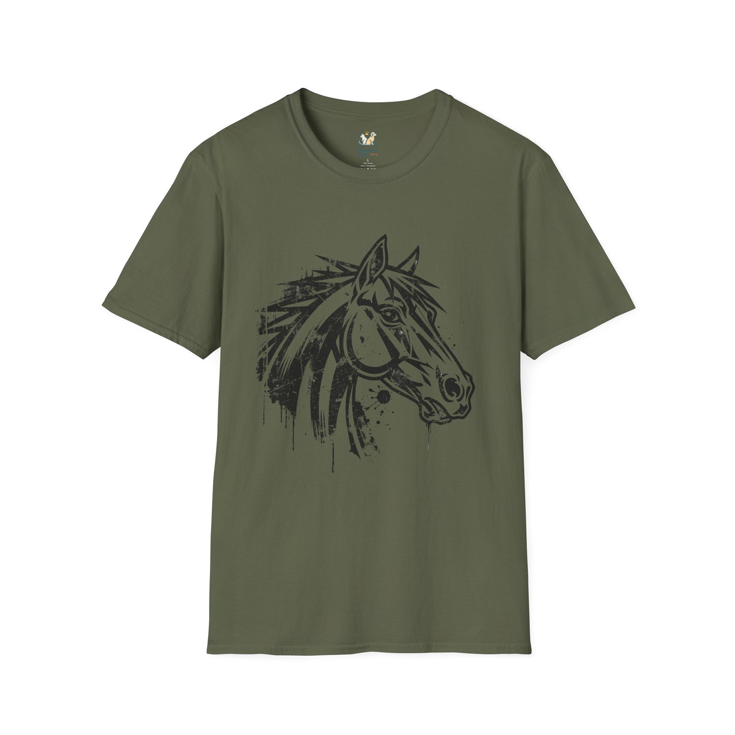 Grunge Horse Head T-Shirt