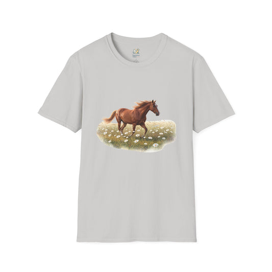 Horse Trotting In A Field T-Shirt