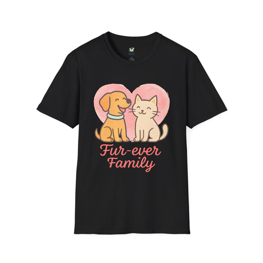 Dog and Cat Fur-ever Family T-Shirt