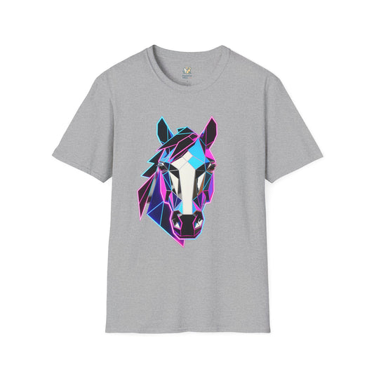 80s Geometric Horse Head T-Shirt