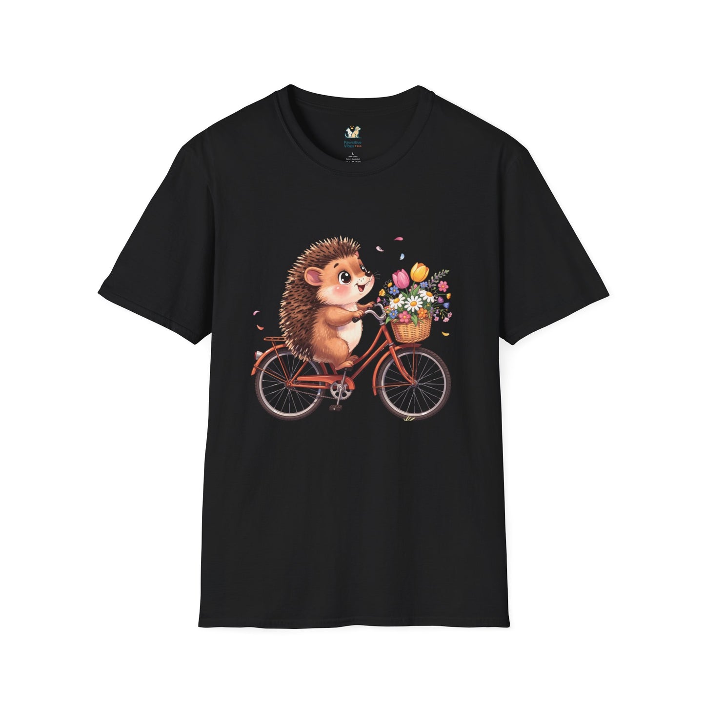 Hedgehog Riding A Bicycle T-Shirt