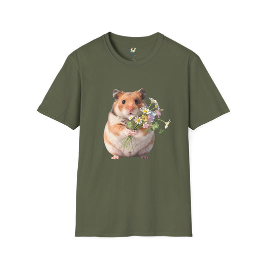 Hamster With Wildflowers T-Shirt