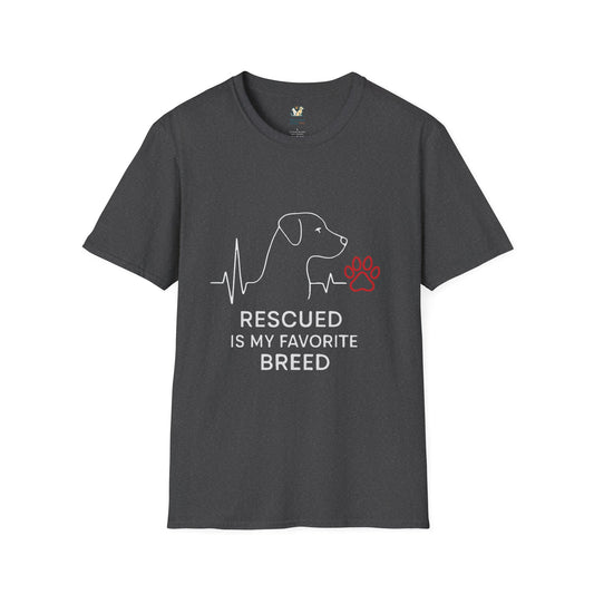 Rescued Is My Dog Breed T-Shirt