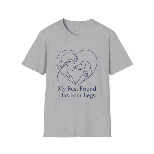 Dog and Woman Heart T-Shirt