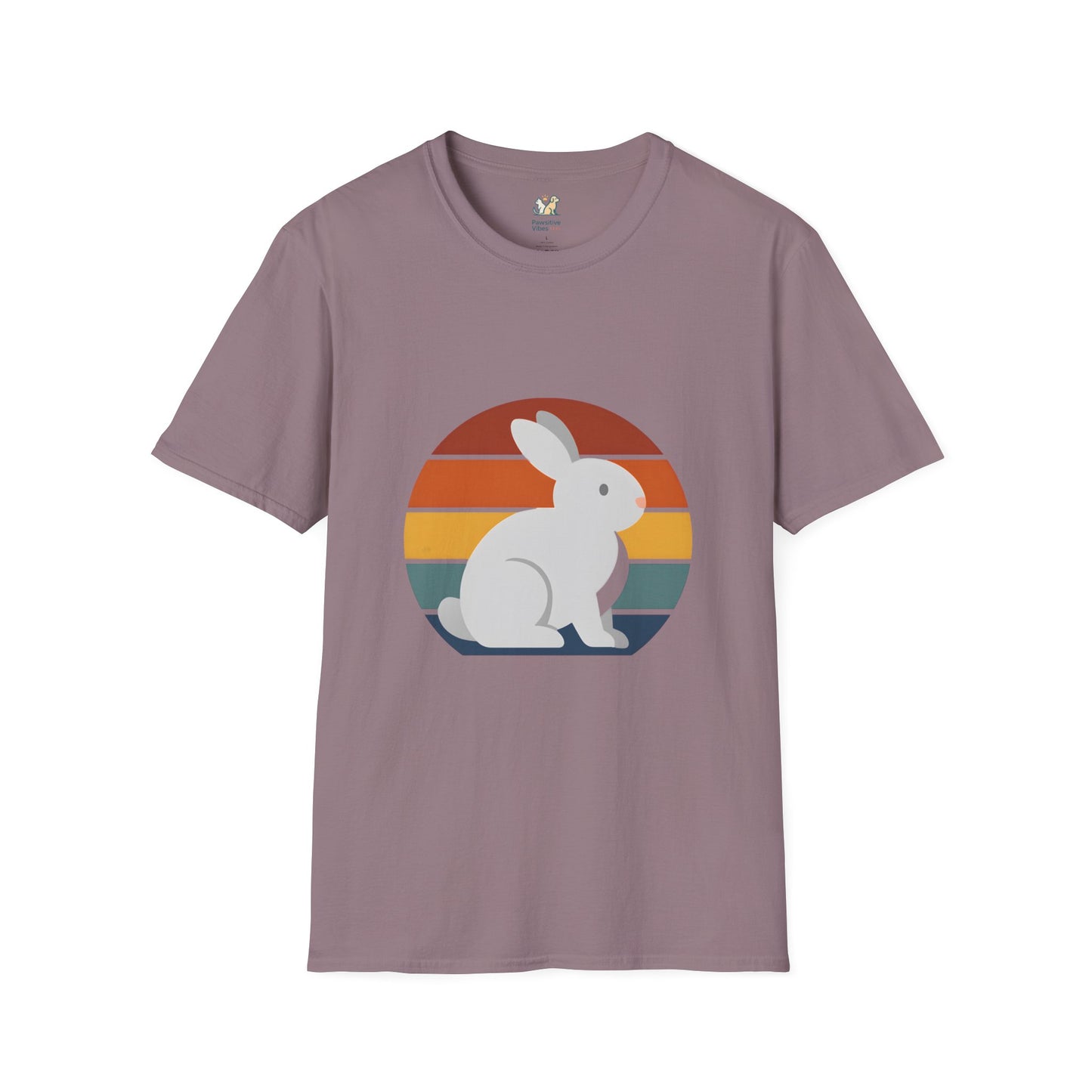 Rainbow striped rabbit T-Shirt