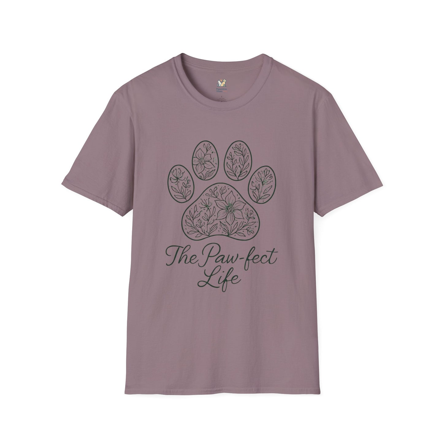 Floral Paw Print T-Shirt