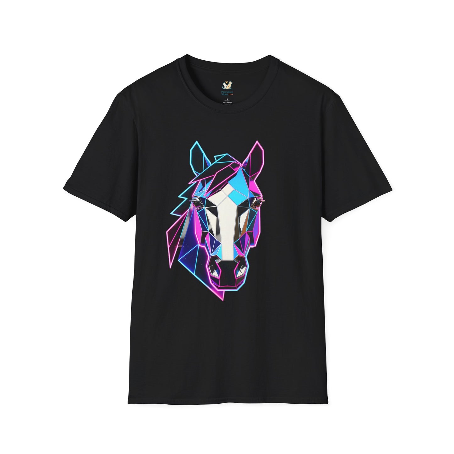 80s Geometric Horse Head T-Shirt