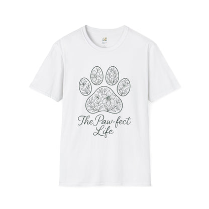 Floral Paw Print T-Shirt