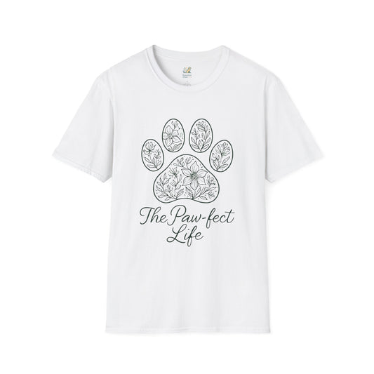 Floral Paw Print T-Shirt
