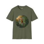 Parrot Surrounded By Foliage T-Shirt