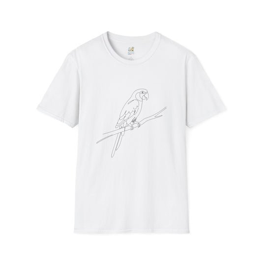 Parrot Line Art T-Shirt