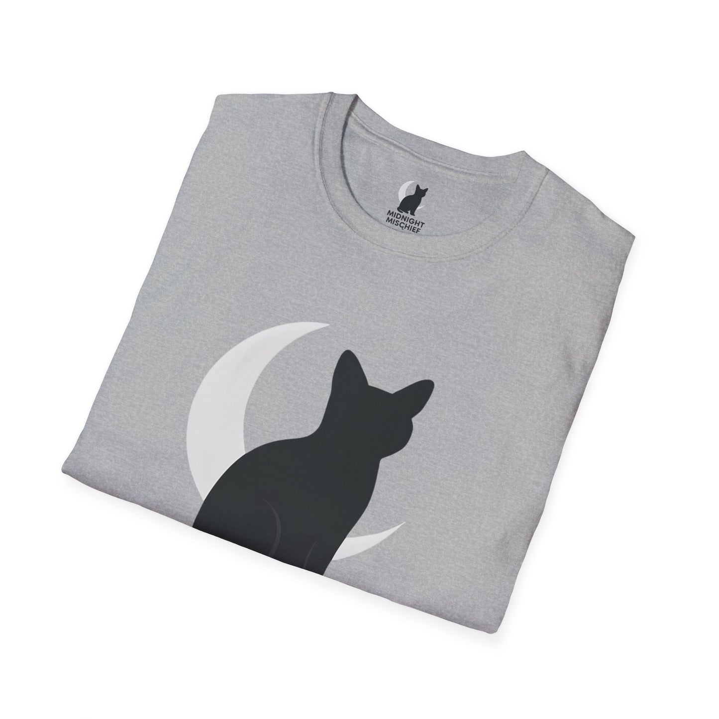 Midnight Mischief Moonlit Cat T-Shirt