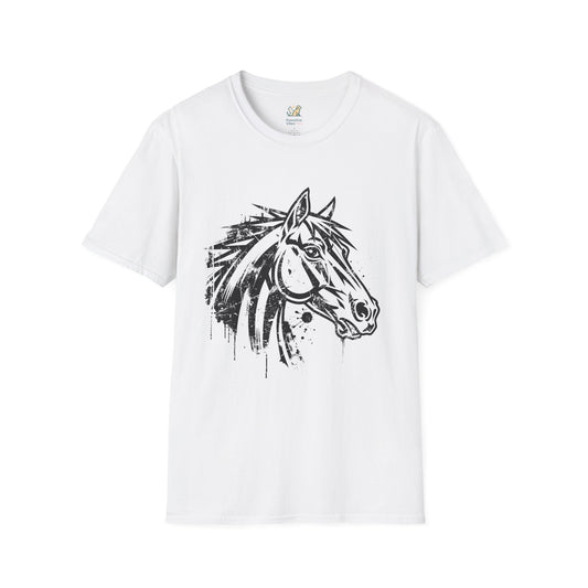 Grunge Horse Head T-Shirt