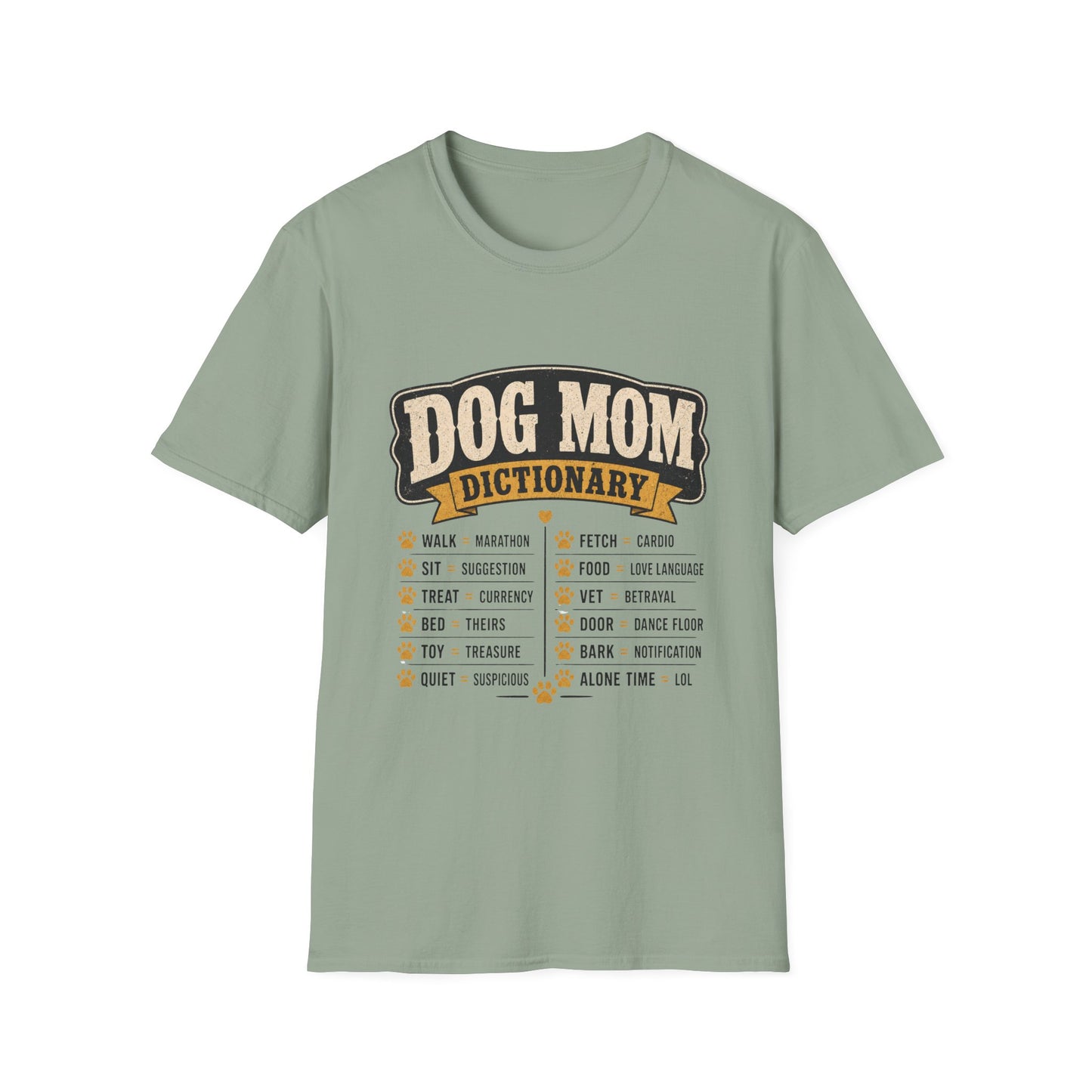 Dog Mom Dictionary T-Shirt