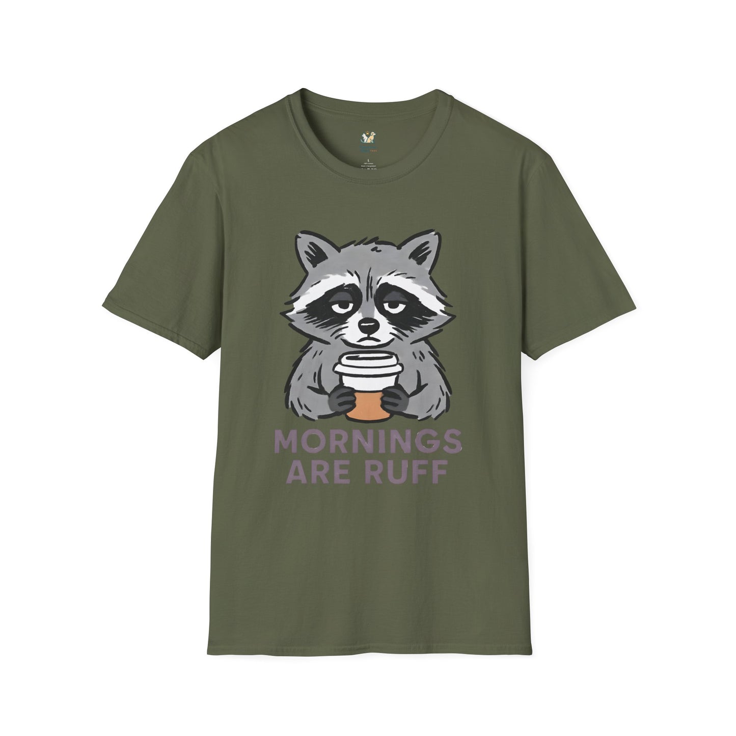 Raccoon Morning Coffee T-Shirt