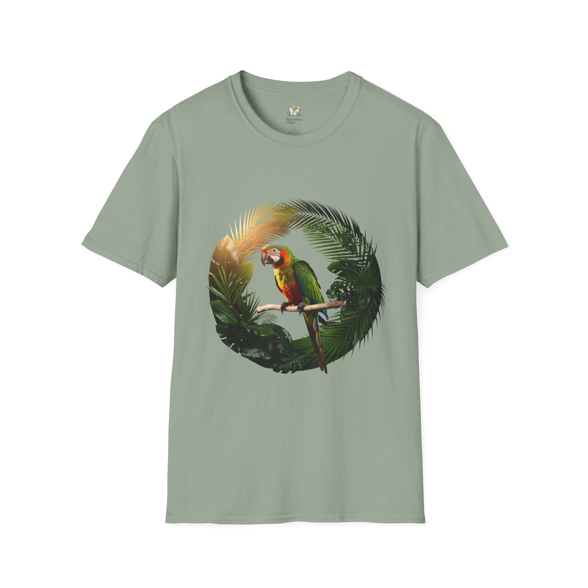 Parrot Surrounded By Foliage T-Shirt