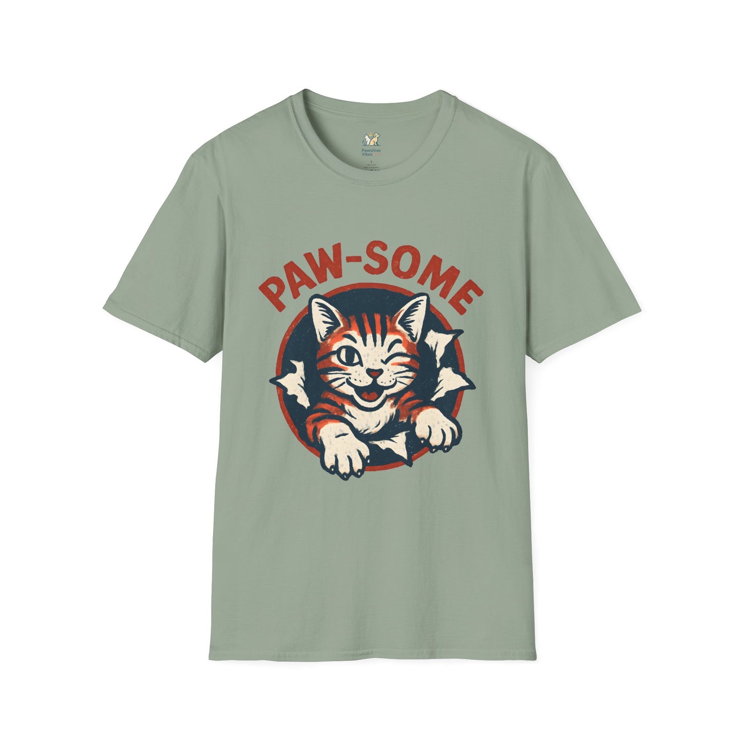 Pawsome Cat Logo T-Shirt