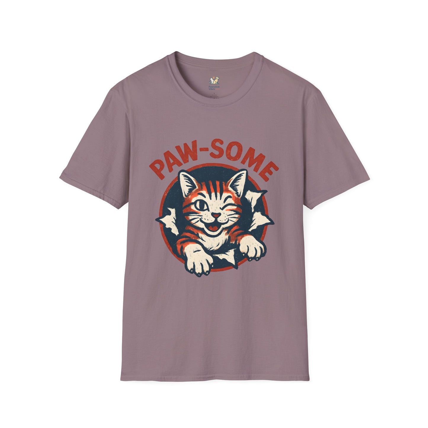 Pawsome Cat Logo T-Shirt