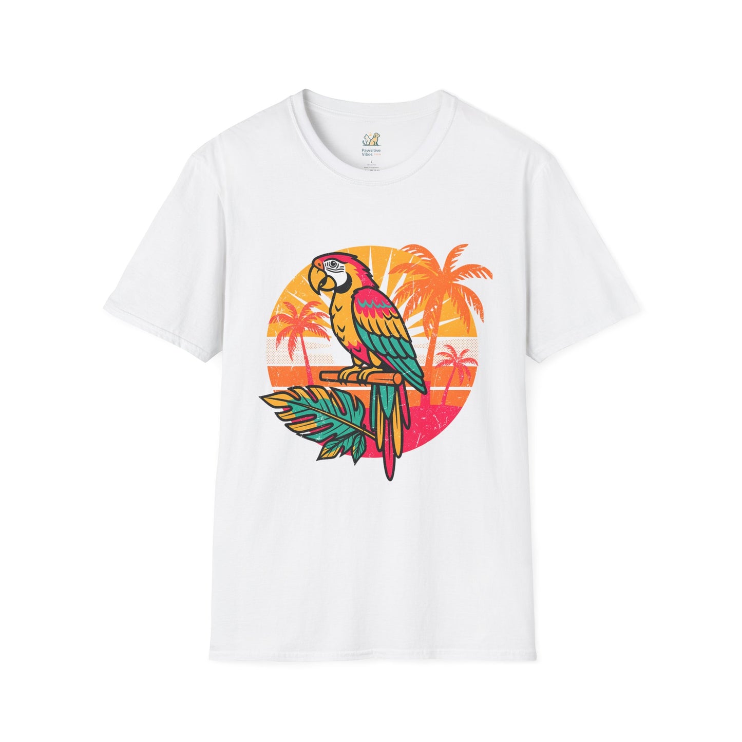 Retro Tropical Parrot T-Shirt