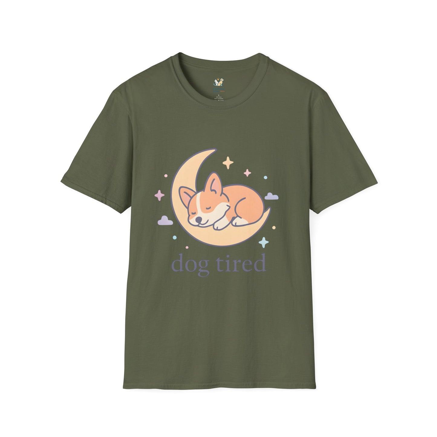 Dog Tired on Moon T-Shirt