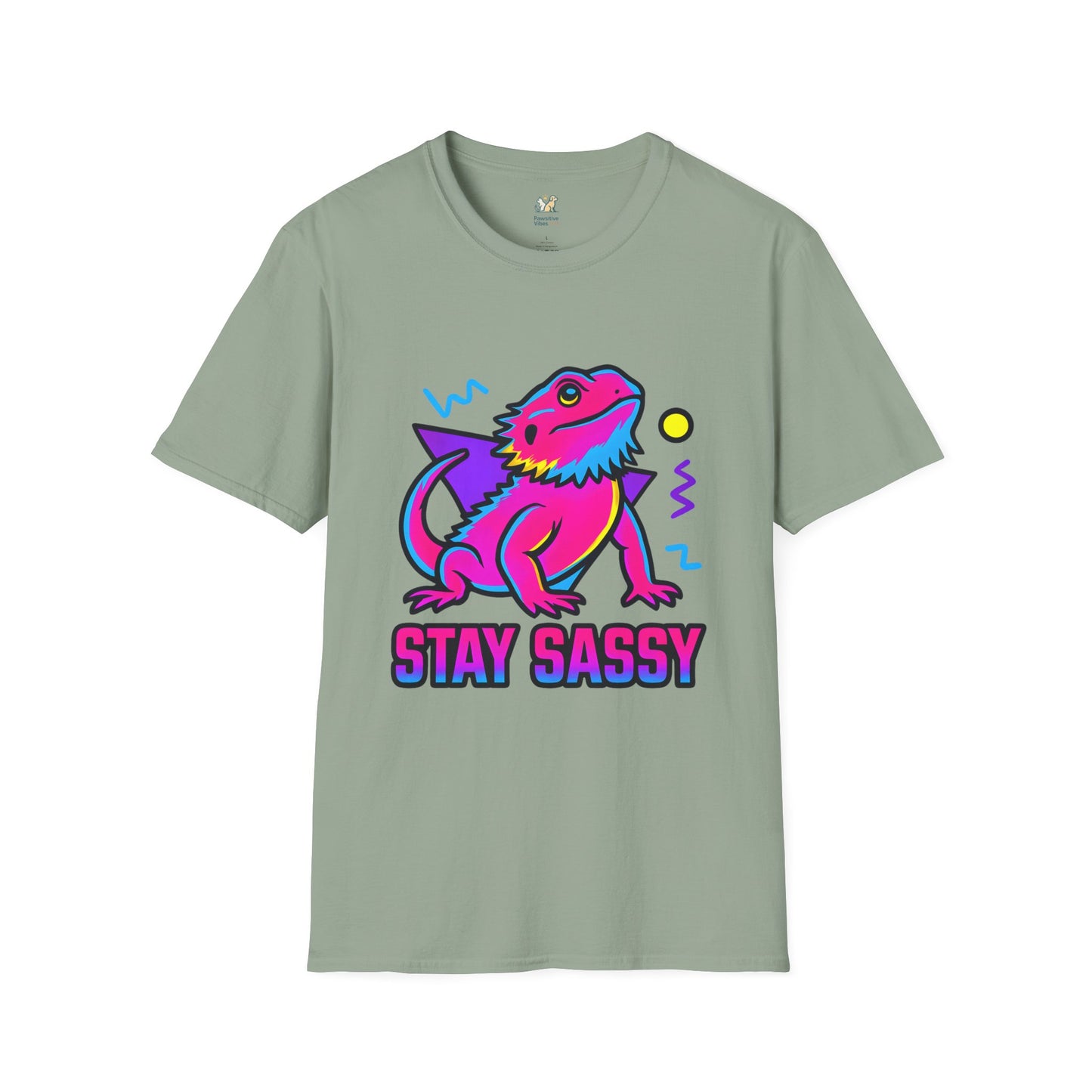 Neon Lizard Illustration T-Shirt