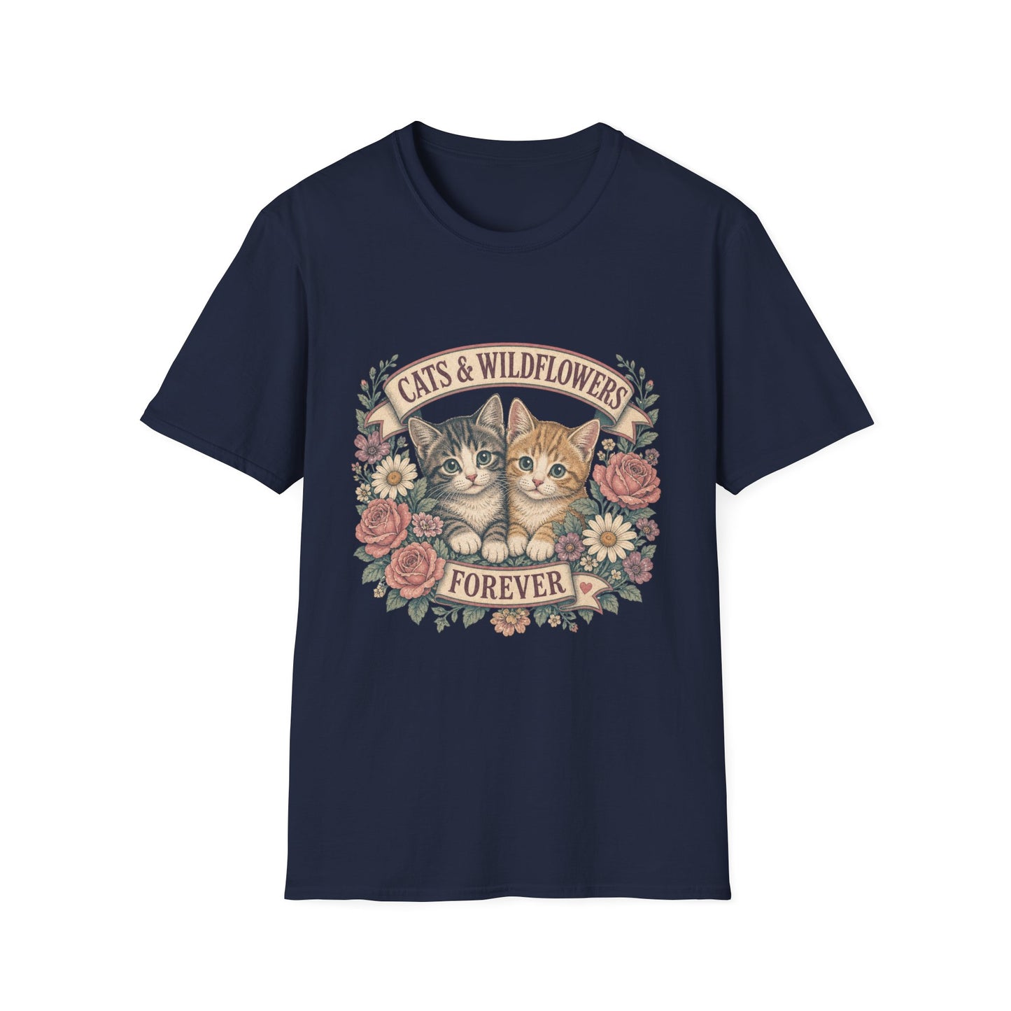 Cats & Wildflowers Forever T-Shirt