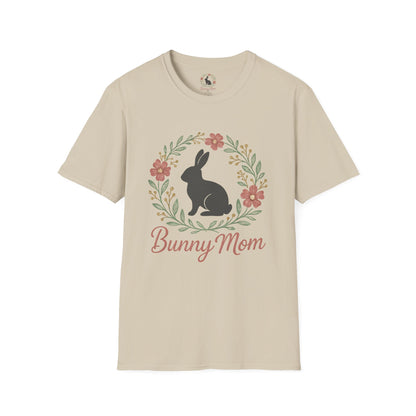 Bunny Mom Floral Wreath T-Shirt