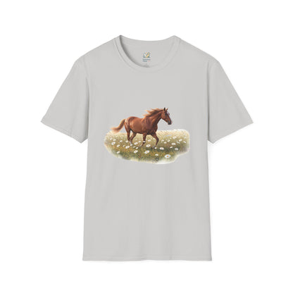 Horse Trotting In A Field T-Shirt