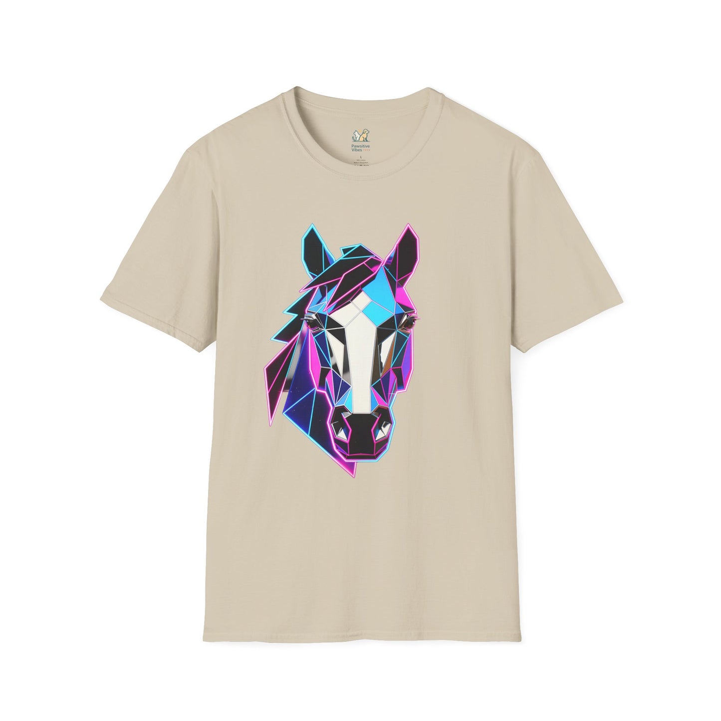 80s Geometric Horse Head T-Shirt