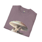 Fluffy Rabbit Beneath A Mushroom T-Shirt