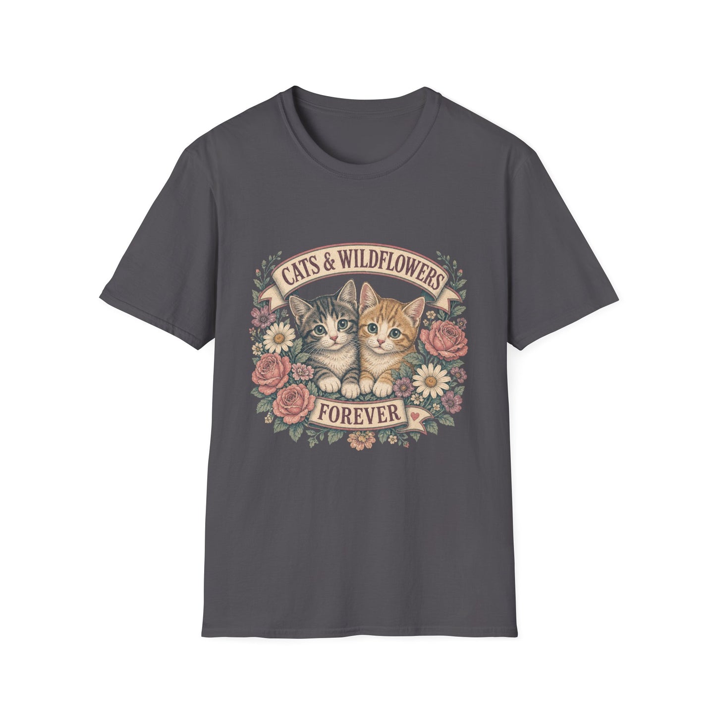 Cats & Wildflowers Forever T-Shirt