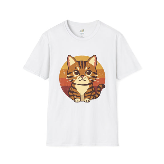 70s Tabby Cat Graphic T-Shirt