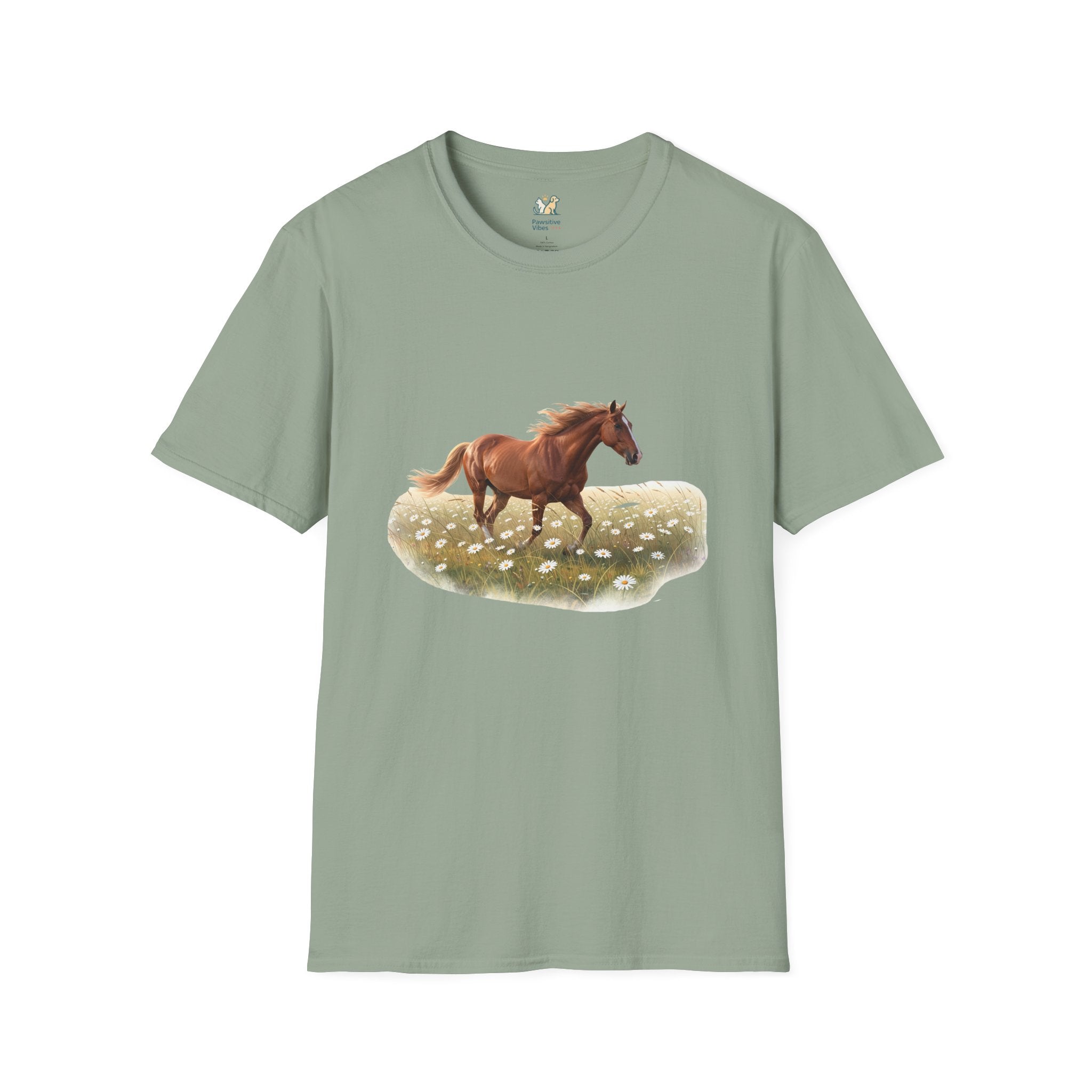 Horse Trotting In A Field T-Shirt
