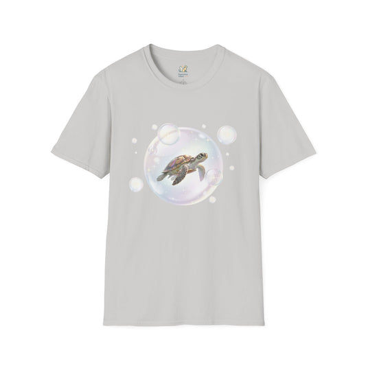 Turtle Floating In Bubble T-Shirt