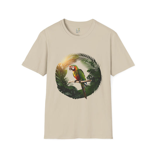 Parrot Surrounded By Foliage T-Shirt