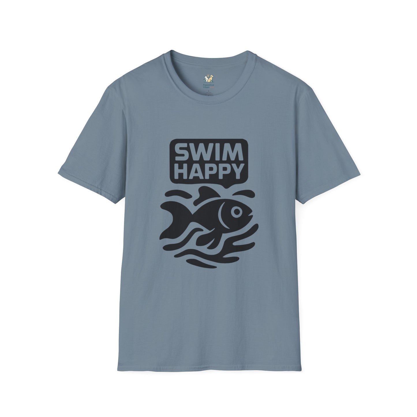 Swim Happy Dark silhouette Goldfish T-Shirt