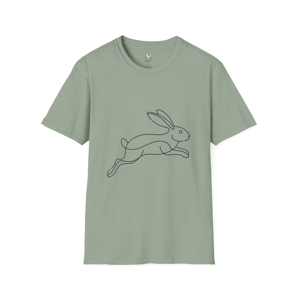 Rabbit Line ArtT-Shirt