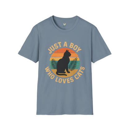 Boy Who Loves Cats T-Shirt
