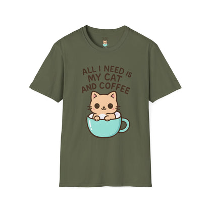 Cat in Coffee Cup T-Shirt