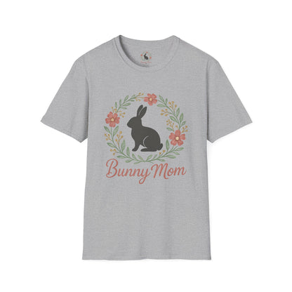 Bunny Mom Floral Wreath T-Shirt