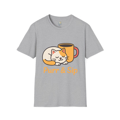 Purr and Sip Cat T-Shirt