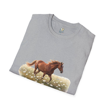 Horse Trotting In A Field T-Shirt