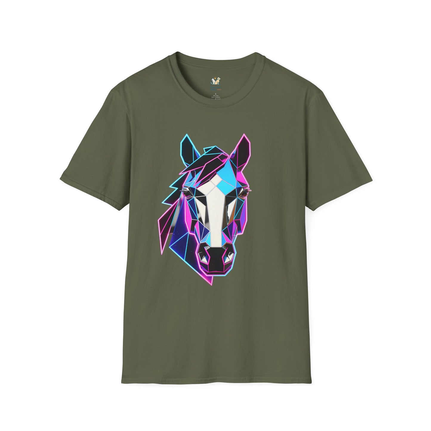 80s Geometric Horse Head T-Shirt