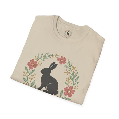 Bunny Mom Floral Wreath T-Shirt