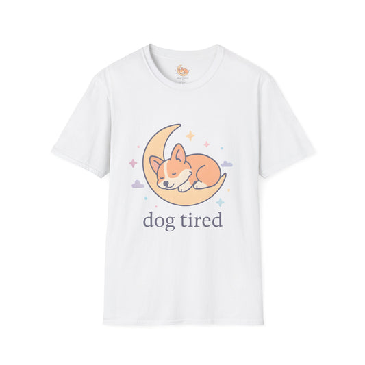Dog Tired on Moon T-Shirt