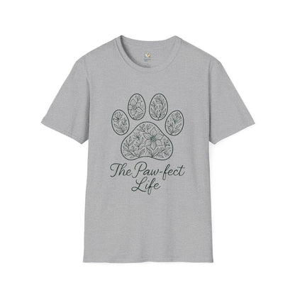 Floral Paw Print T-Shirt