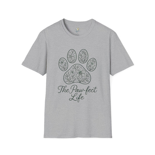 Floral Paw Print T-Shirt