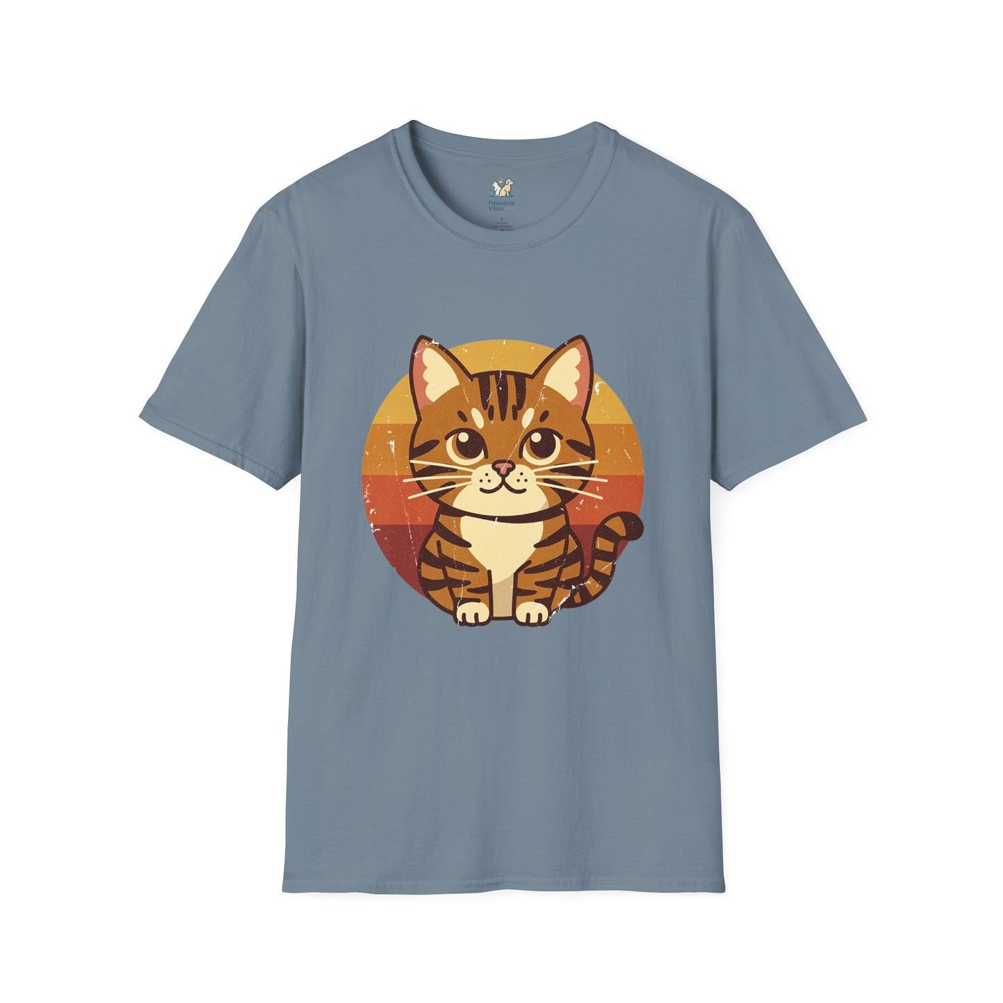 70s Tabby Cat Graphic T-Shirt