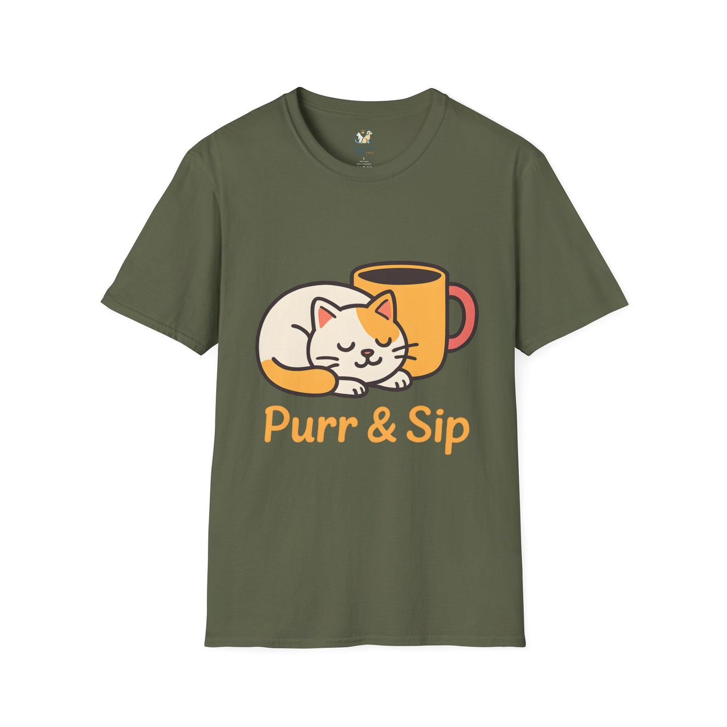 Purr and Sip Cat T-Shirt