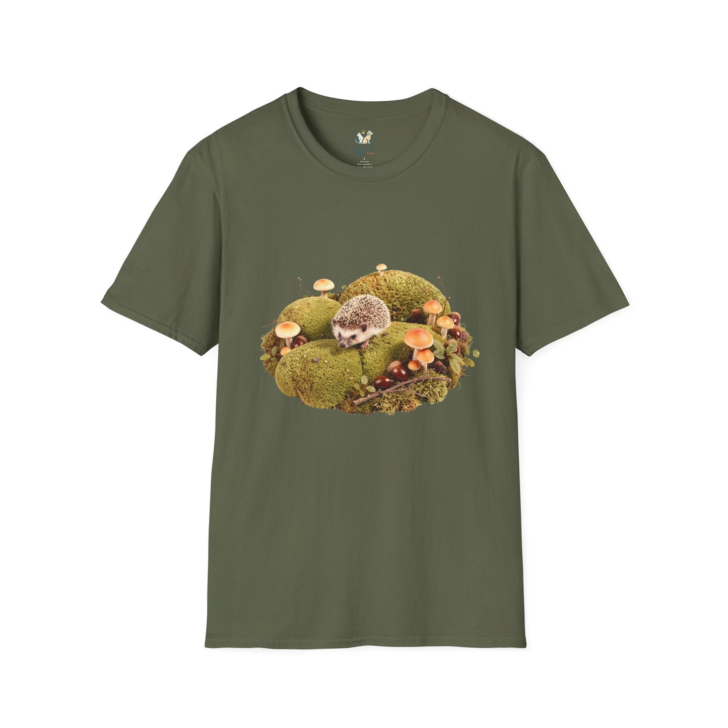 Hedgehog In A Mini Moss Garden T-Shirt